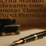Escrita Manual Relaxante com Canetas Tinteiro e Papel Premium