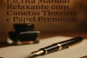 Escrita Manual Relaxante com Canetas Tinteiro e Papel Premium