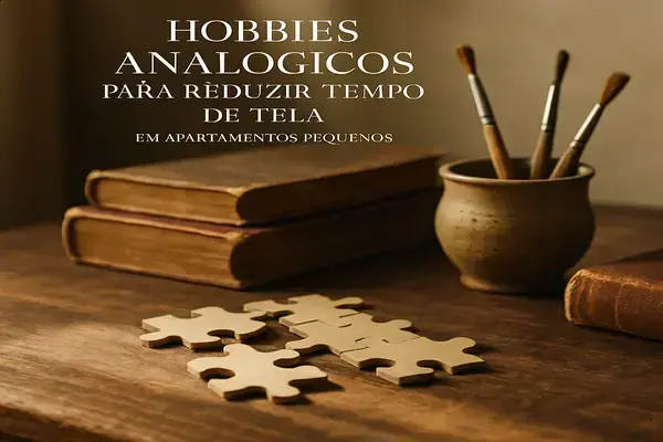 Hobbies Analógicos para Reduzir Tempo de Tela em Apartamentos Pequenos