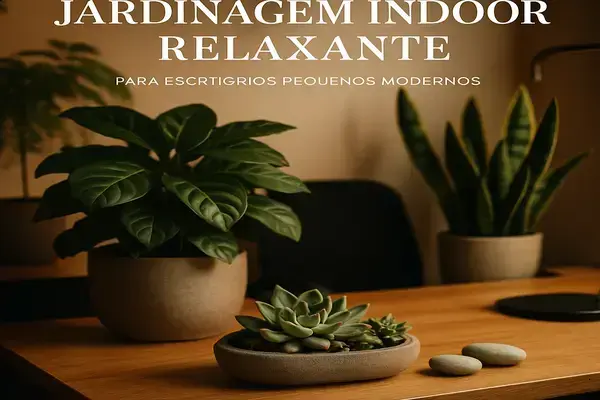Jardinagem Indoor Relaxante para Escritórios Pequenos Modernos