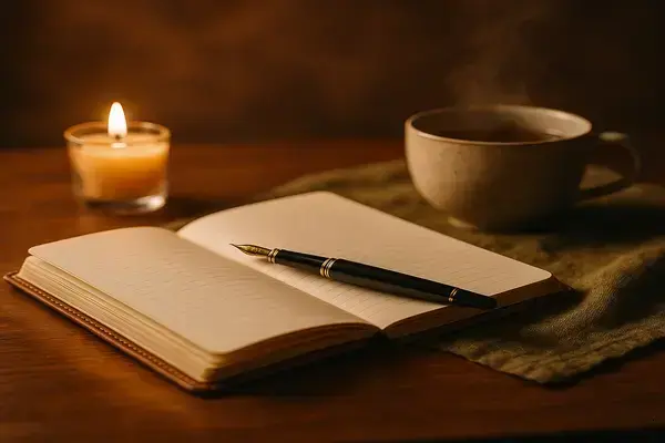 Journaling Analógico para Rotinas Noturnas Mais Tranquilas