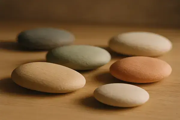 Pintura Relaxante em Pedras Naturais para Decoração Minimalista